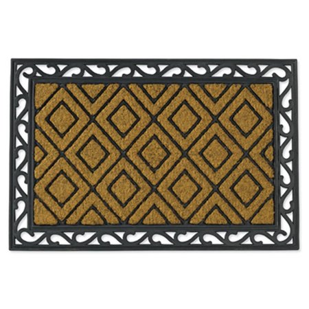 MADE4MANSIONS PLM 14362 24 x 36 in. Coir & Rubber Rectangular Door Mat MA2670650